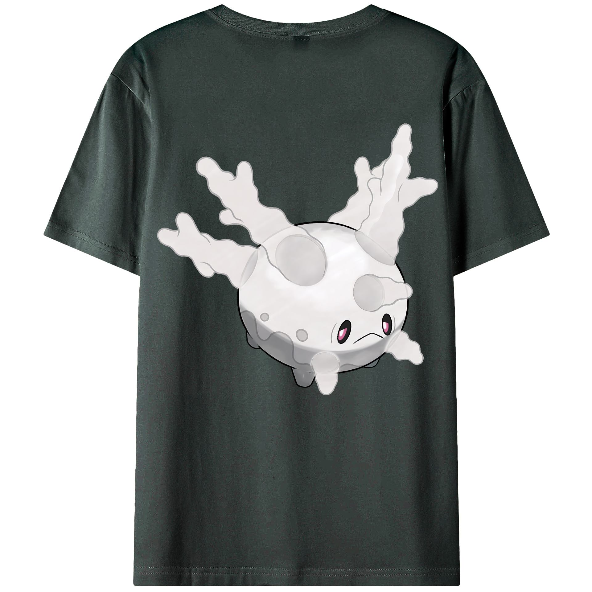 （画像用） ポケットモンスター Pokémon 綿100％ メンズ半袖Tシャツ（バックプリント） 通気性